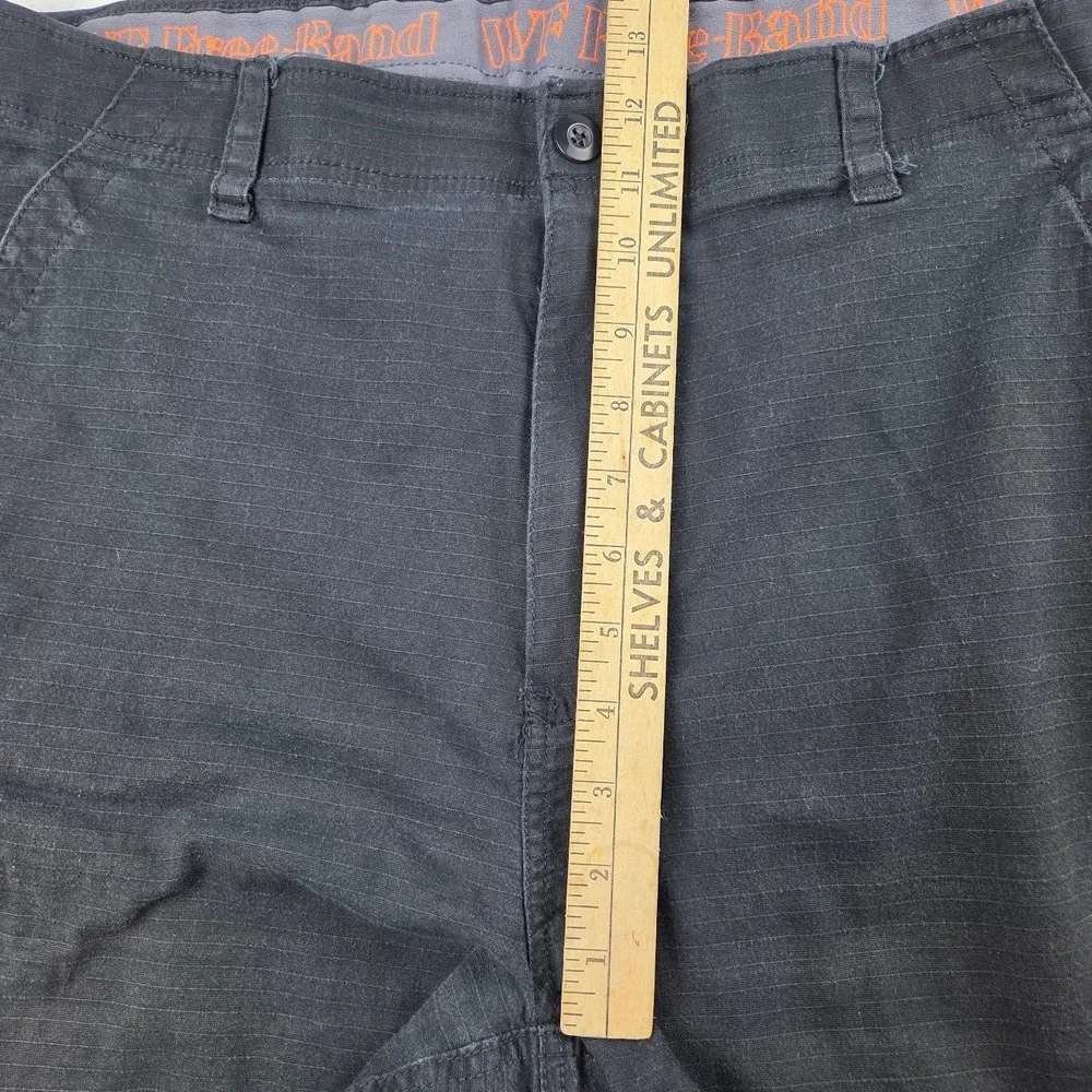 Wear First Cargo Shorts Mens 40 Blue Multi-Pocket Utility Casual Good